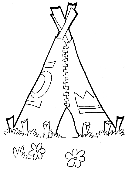 Un amérindien marchant dans la nature avec un décor tribal