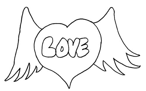 C coloriage d'un couple amoureux sous un ciel étoilé