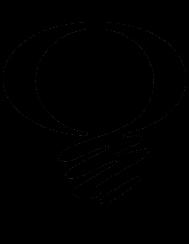 Coloriage d'une ampoule électrique entourée d'éléments décoratifs Coloriage d'une ampoule électrique entourée d'éléments décoratifs