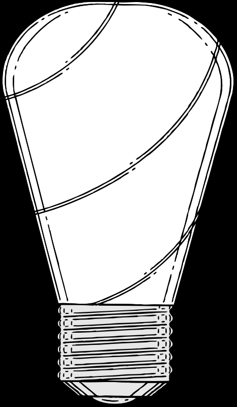 Coloriage d'une ampoule électrique entourée d'éléments décoratifs Coloriage d'une ampoule électrique entourée d'éléments décoratifs