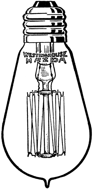 Coloriage d'une ampoule électrique suspendue dans un fond sobre Coloriage d'une ampoule électrique suspendue dans un fond sobre