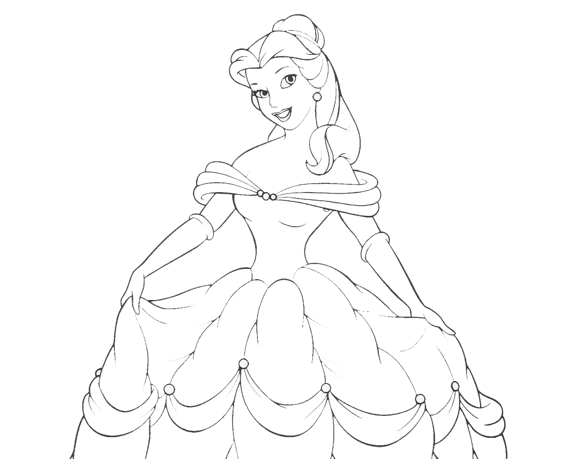 Coloriage d'Anastasia dans un décor royal