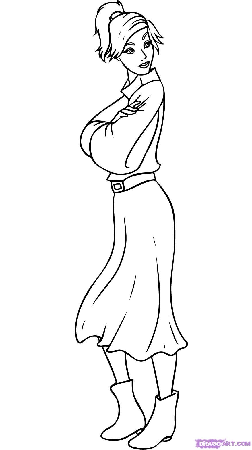 Coloriage d'Anastasia dans un décor de château