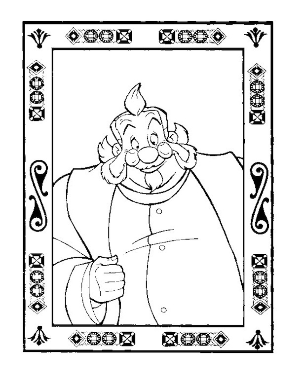Coloriage d'Anastasia dans un décor royal avec des détails floraux