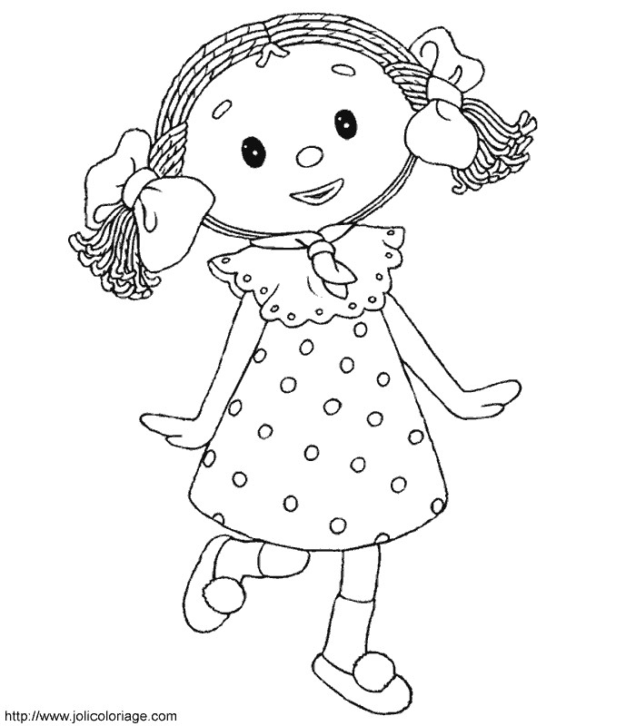 Andy Pandy s'amuse sous un ciel étoilé