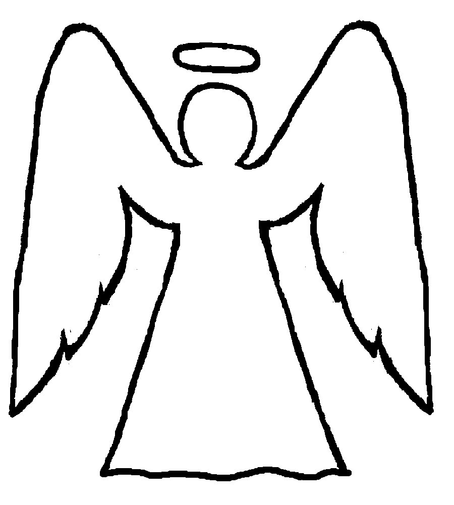 Un ange aux ailes déployées dans un ciel étoilé