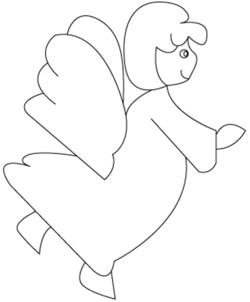 Un ange avec des ailes déployées dans un ciel étoilé