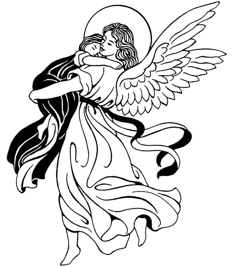 Un ange délicat tenant une étoile dans un ciel étoilé