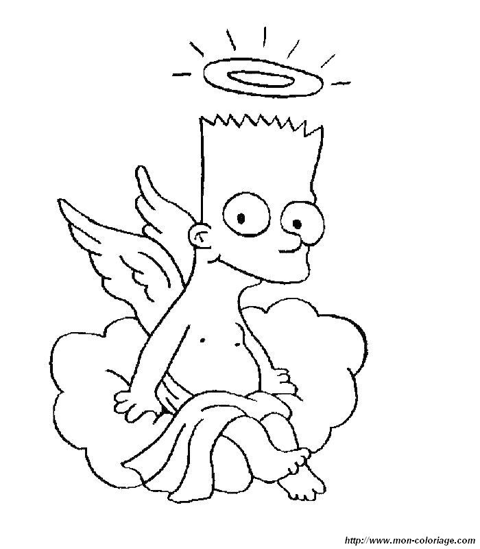 Ange avec des ailes déployées sur un nuage Ange avec des ailes déployées sur un nuage