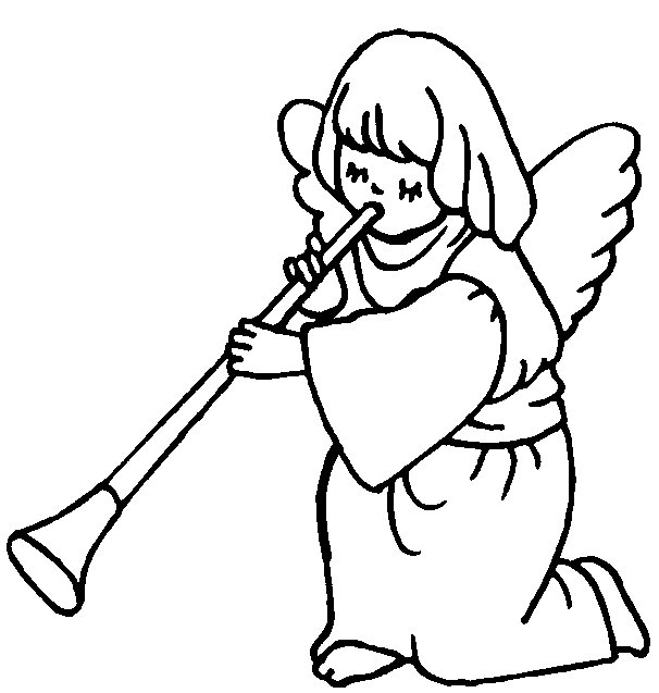 Un ange délicat flottant au-dessus des nuages