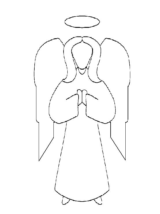 Un ange flottant dans un ciel nuageux
