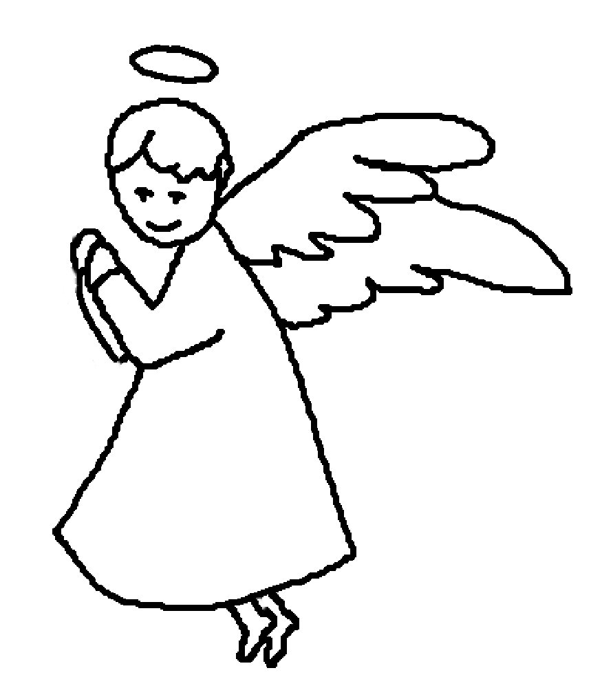 Un ange délicat jouant de la harpe sous un ciel étoilé