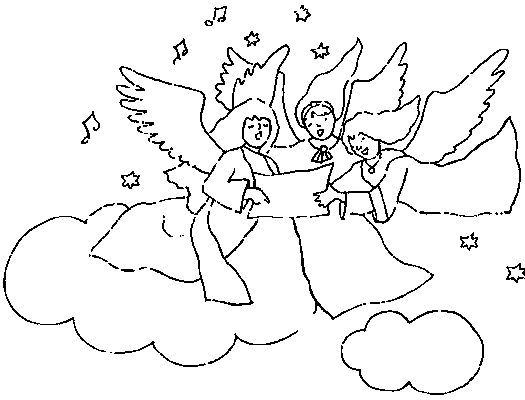 Un ange avec des ailes déployées dans un ciel serein