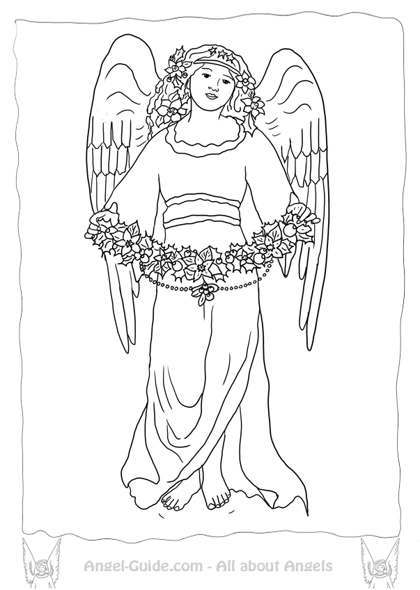 Un ange délicat avec des ailes déployées dans un ciel nuageux