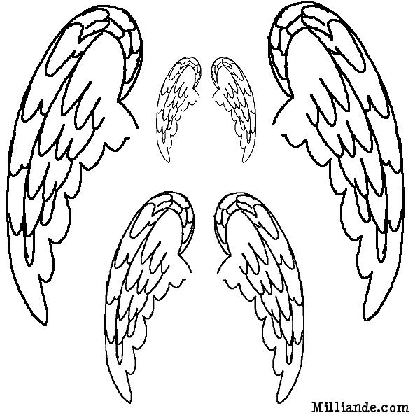 Un ange aux ailes déployées dans un ciel étoilé