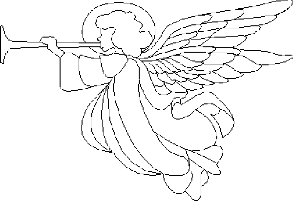 Un ange bienveillant avec des ailes déployées dans un ciel étoilé