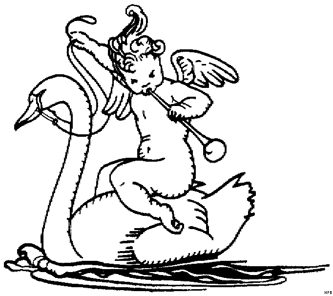 Un ange délicat flottant parmi des nuages doux