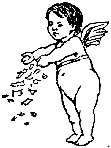 Un ange contemplatif au milieu des nuages