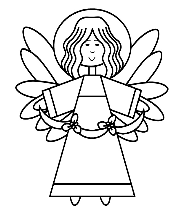 Un ange bienveillant avec des ailes déployées dans un ciel nuageux