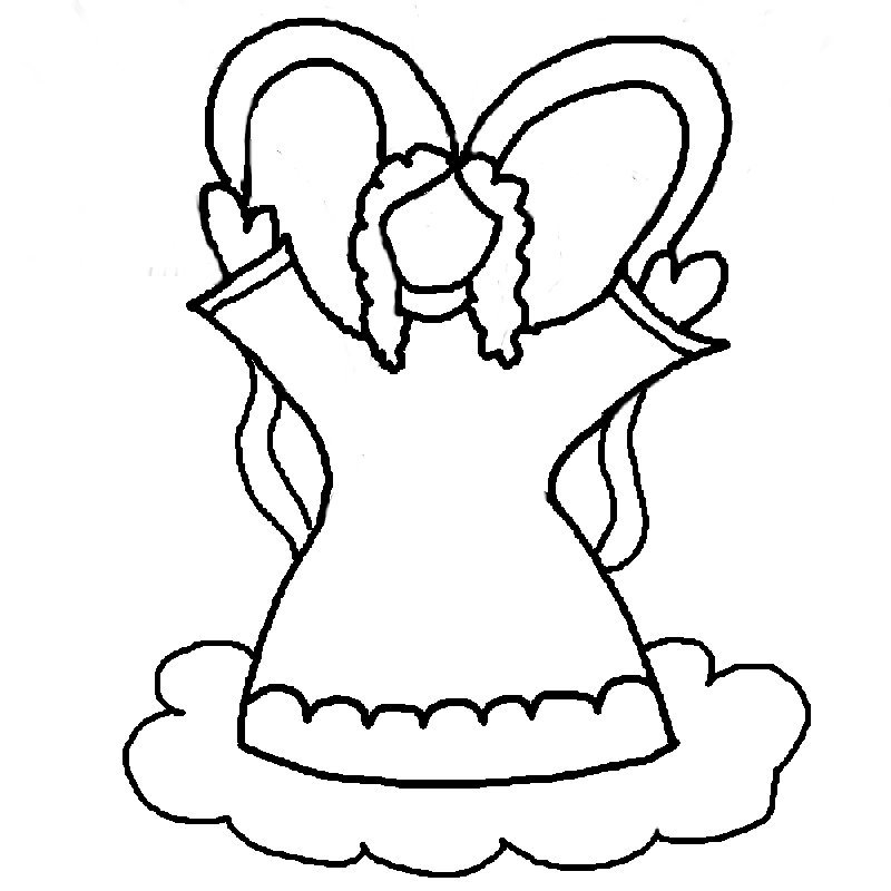 Un ange serein dans une scène céleste