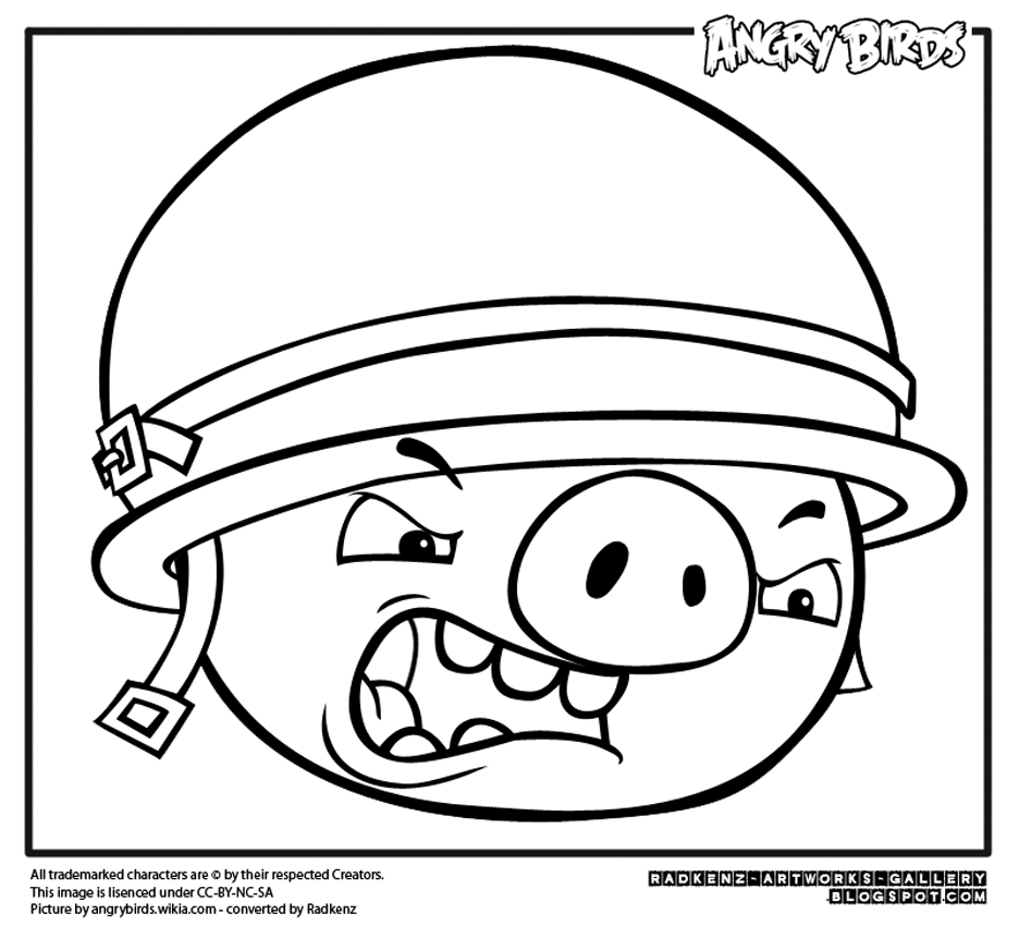 Scène de coloriage des Angry Birds en pleine action
