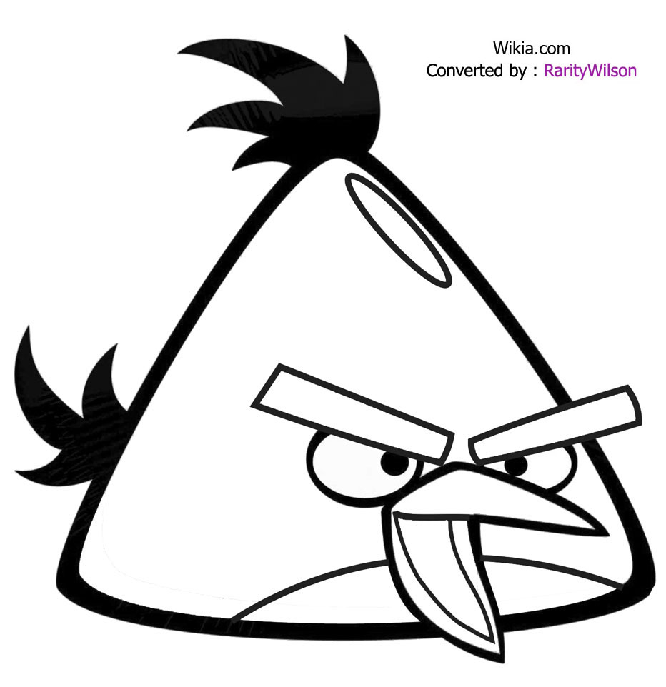 Coloriage d'Angry Birds avec des personnages emblématiques en action