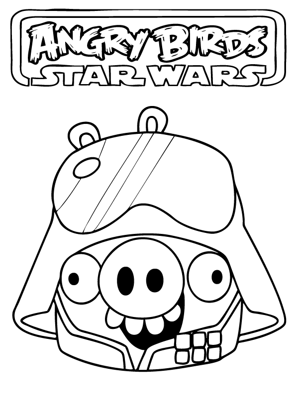 Coloriage d'un personnage des Angry Birds avec un décor simple