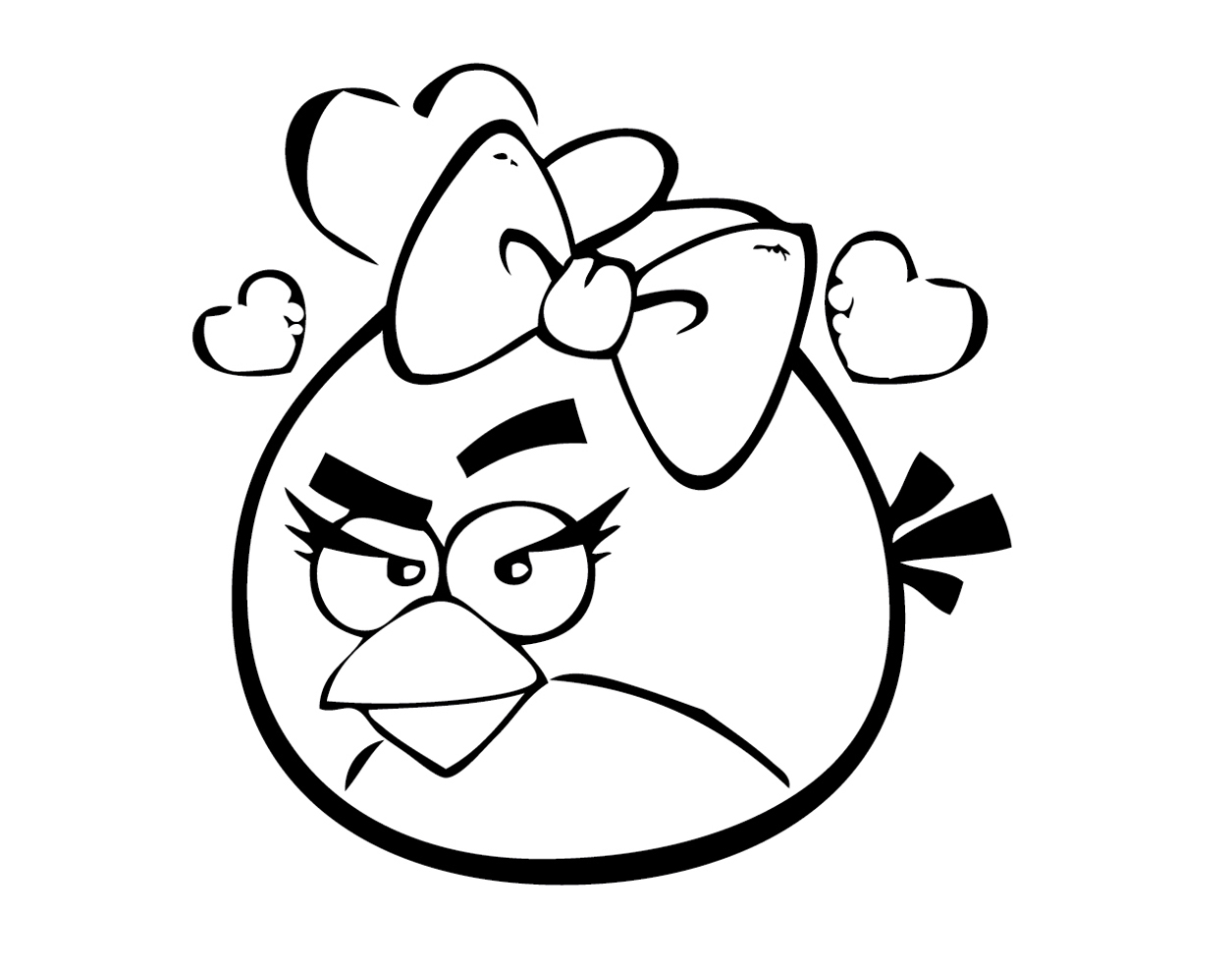 Coloriage d'un groupe d'Angry Birds en pleine action