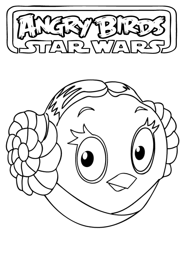 Coloriage d'un personnage Angry Birds en pleine action