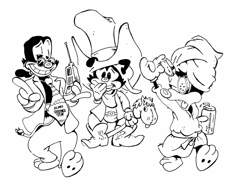 Les Animaniacs en pleine aventure comique dans leur studio