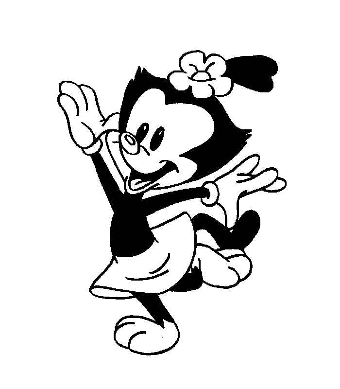 Coloriage des Animaniacs en pleine aventure humoristique
