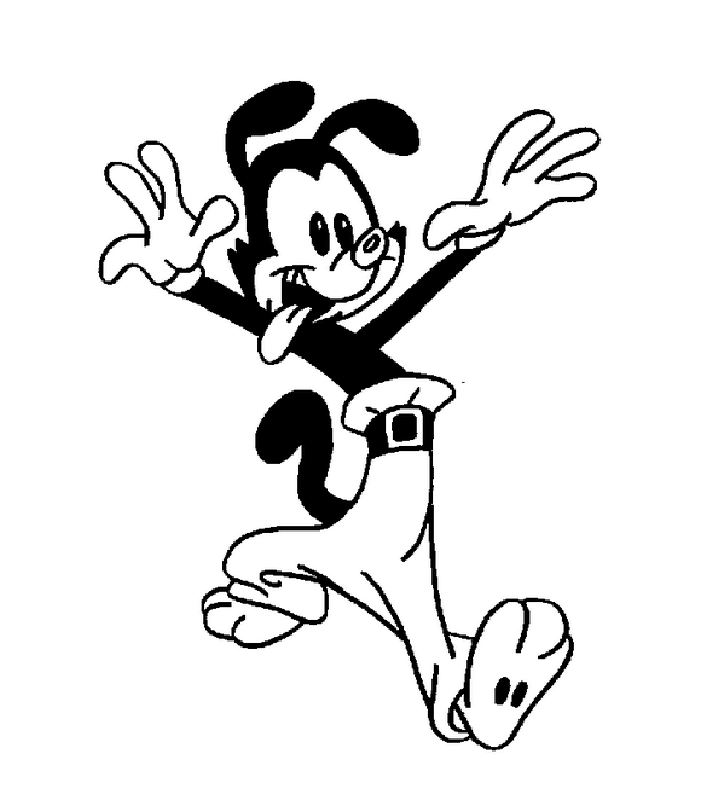 Les Animaniacs en pleine action dans un décor animé