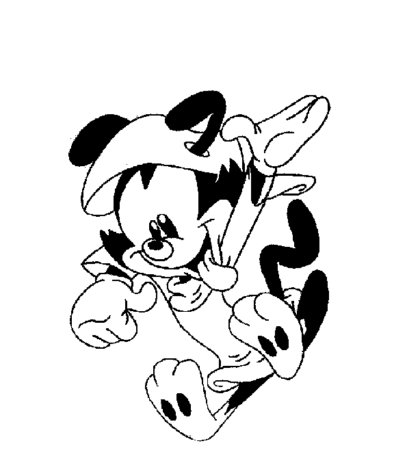 Les Animaniacs en pleine scène de comédie sur fond de décor cartoon