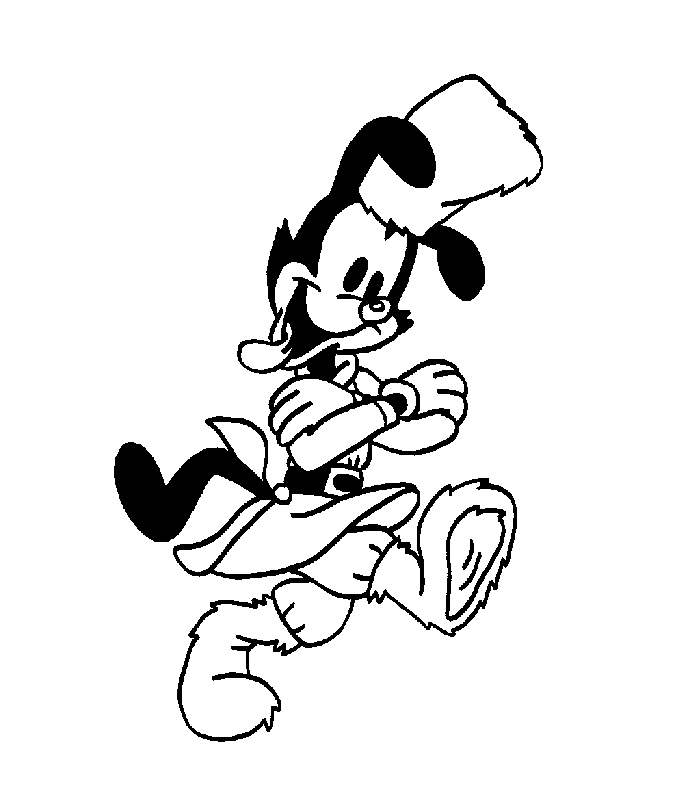 Les Animaniacs en pleine représentation théâtrale avec un décor stylisé