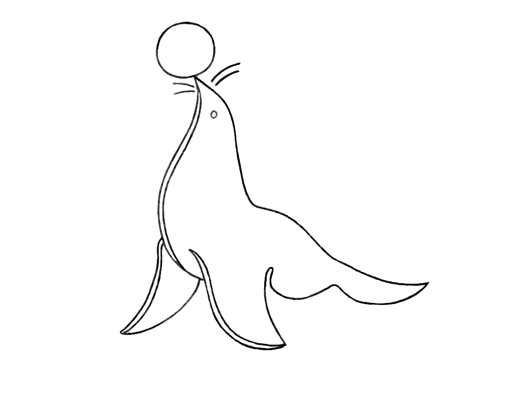 Coloriage d'animaux de cirque en pleine représentation