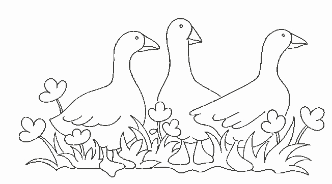 Coloriage d'animaux de la ferme en pleine activité