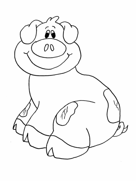 Coloriage d'animaux de la ferme dans un champ ensoleillé