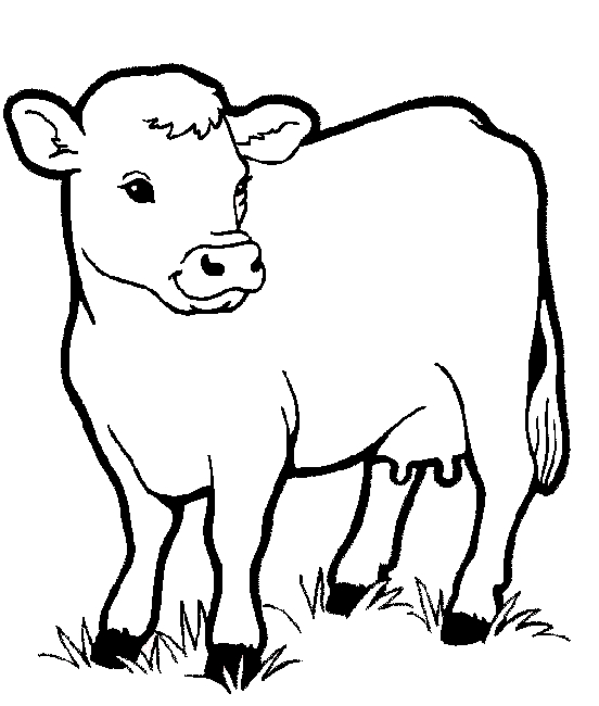 Scène de coloriage d'animaux de la ferme dans un champ verdoyant