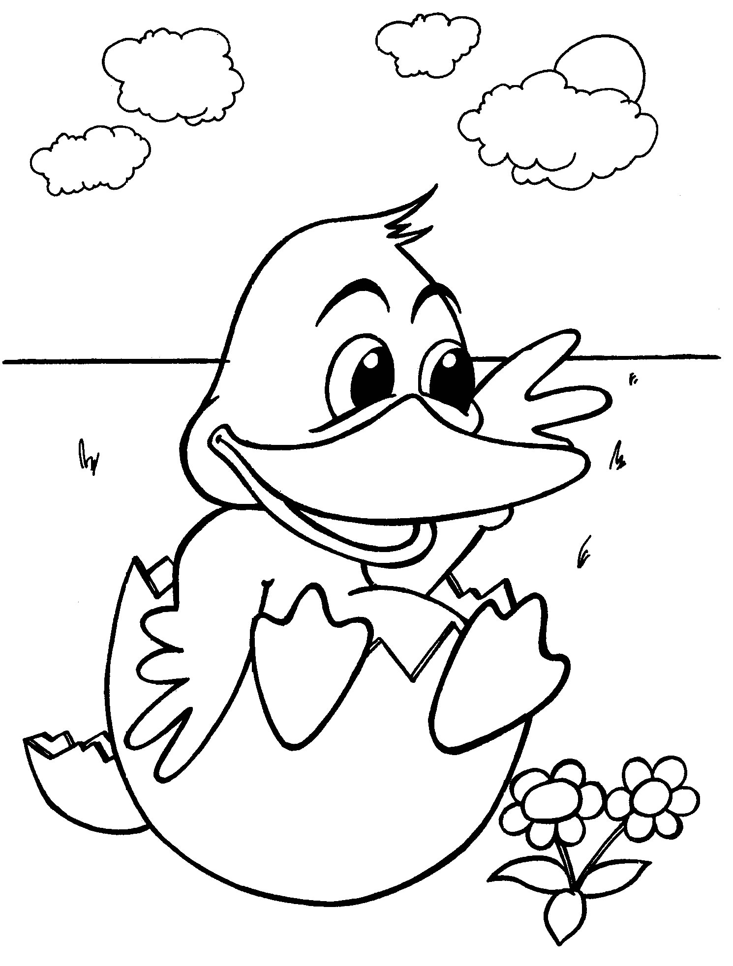 Coloriage d'animaux de la ferme en pleine activité
