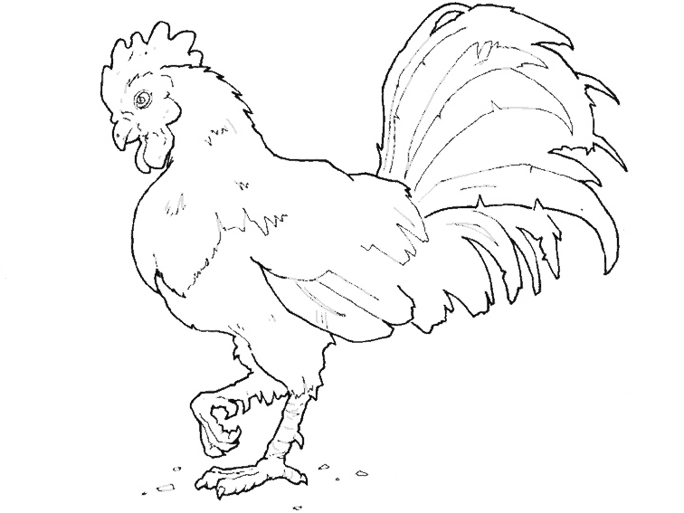 Coloriage d'animaux de la ferme en train de se rassembler près d'une grange