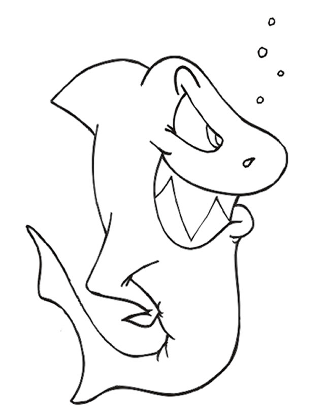 Coloriage d'animaux marins évoluant dans un océan coloré