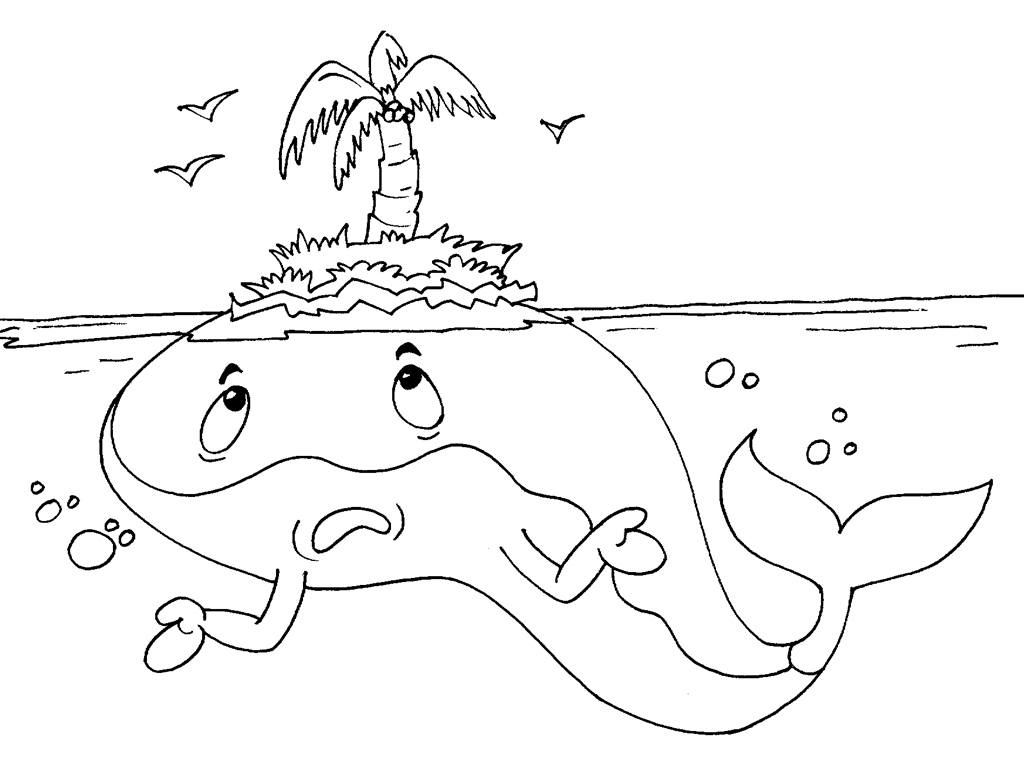 Coloriage d'animaux marins dans un décor océanique