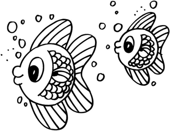 Coloriage d'animaux marins dans leur habitat naturel