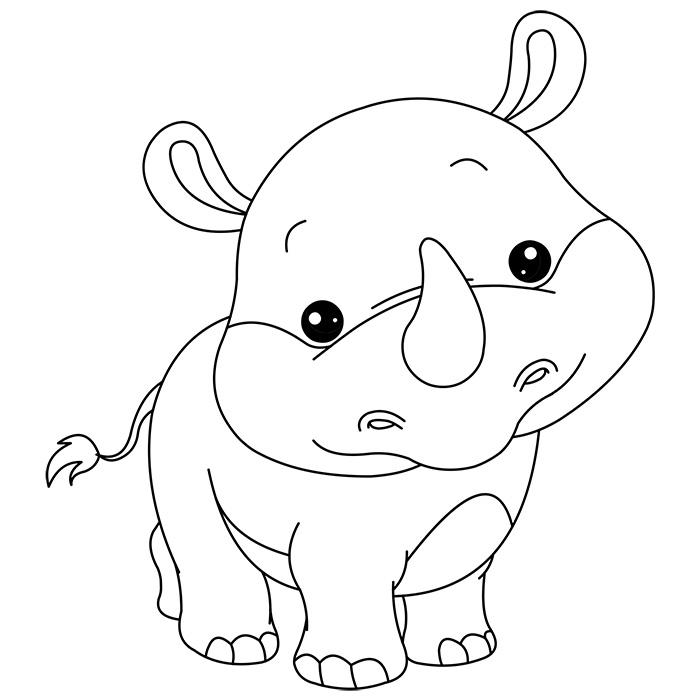 Coloriage d'animaux sauvages de la jungle en pleine activité