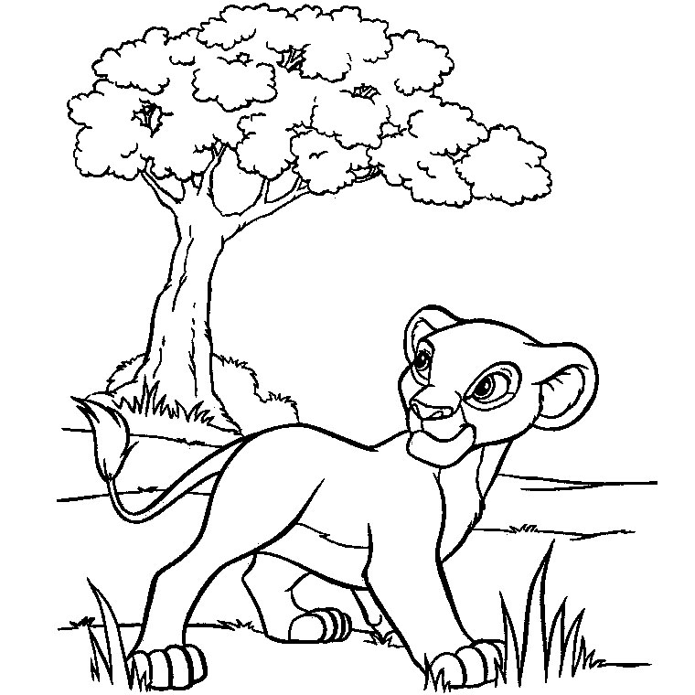 Coloriage d'animaux sauvages de la jungle en pleine activité