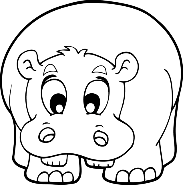 Coloriage d'animaux sauvages de la jungle en pleine activité