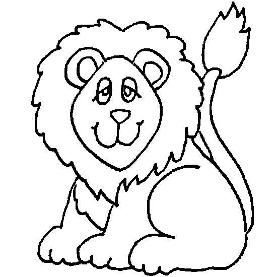 Coloriage d'animaux sauvages de la jungle en pleine activité