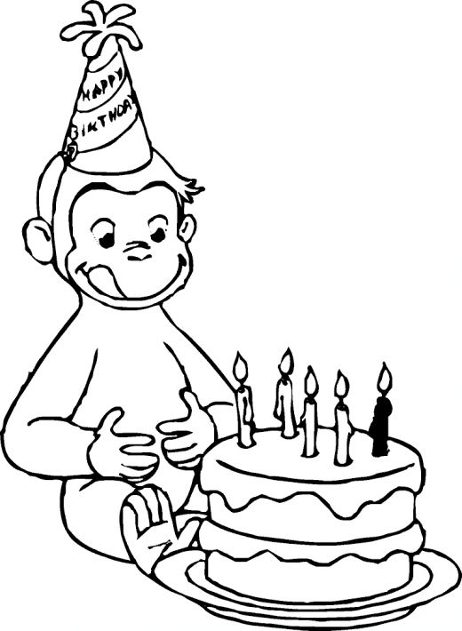 Scène de fête d'anniversaire avec un gâteau et des ballons