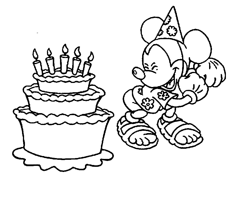 Scène festive d'anniversaire avec gâteaux et ballons