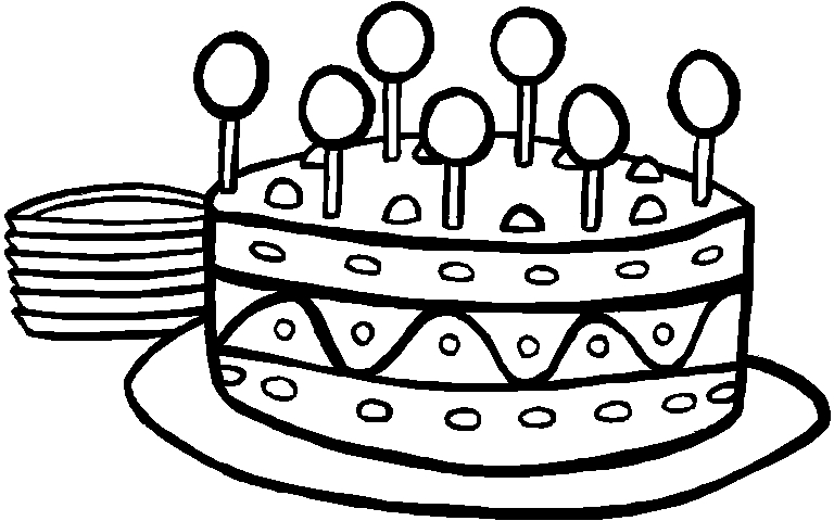 Un anniversaire joyeux avec un gâteau et des ballons colorés